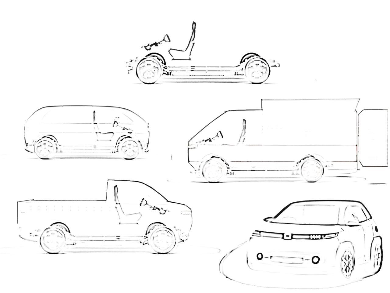 Image of electric vehicles in india developed with skateboard chassis - Astro Motors