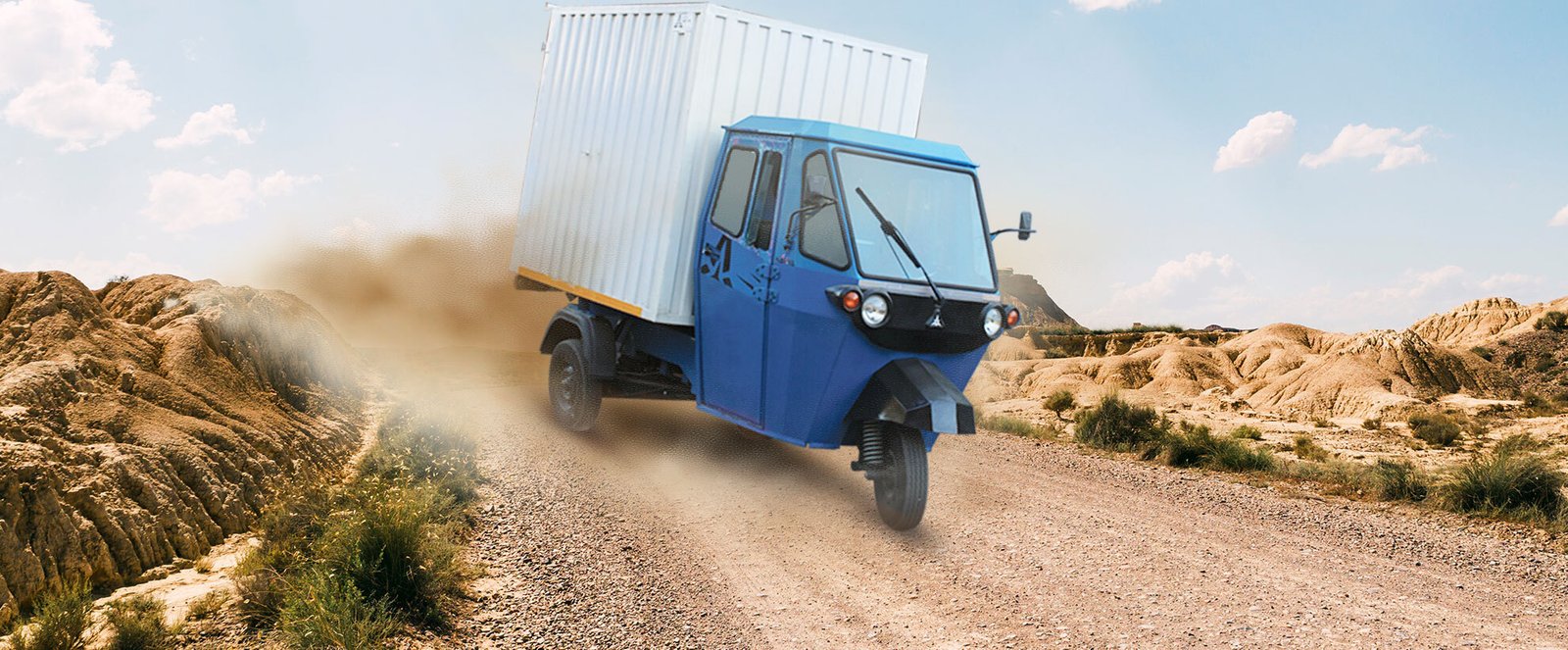 Banner for Leading Electric Loader Vehicle with Advanced Tracking Mechanism